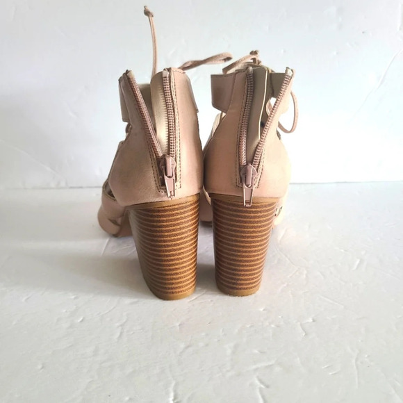 Rampage Valerie gladiator sandals sz.7,5  lace up block heel - Picture 3 of 10
